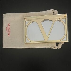 Valentino Gold and White Mirror